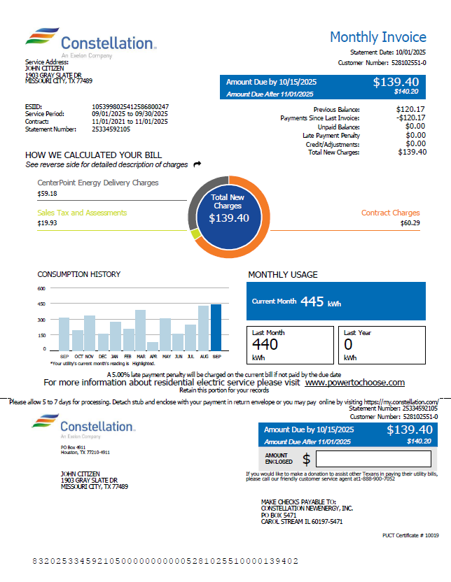  Minol USA business utility bill 